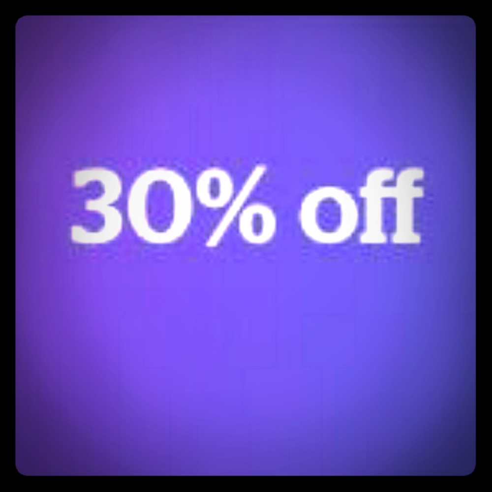 30% off when you purchase 2 or more items.